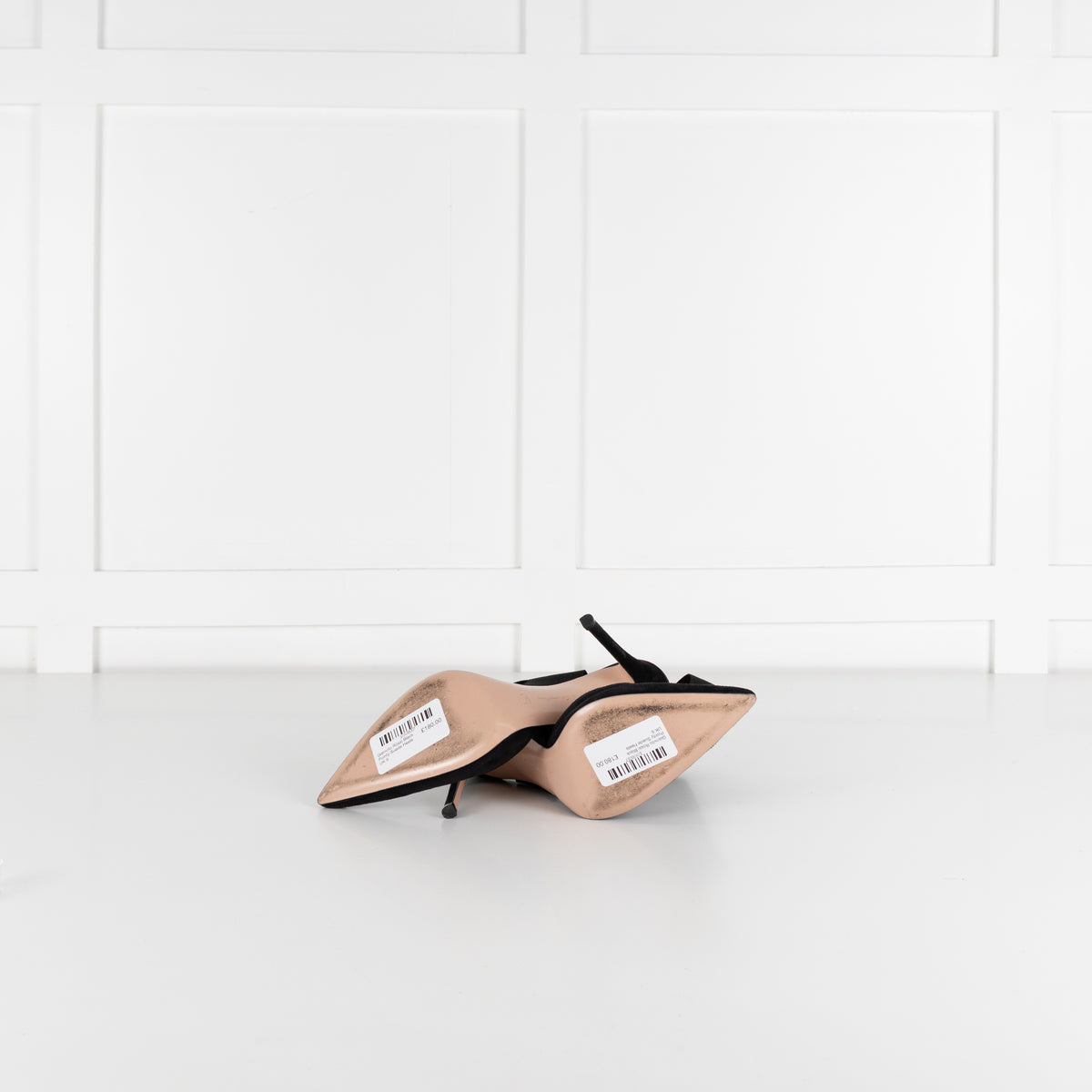 Gianvito Rossi Black Pointy Suede Heels