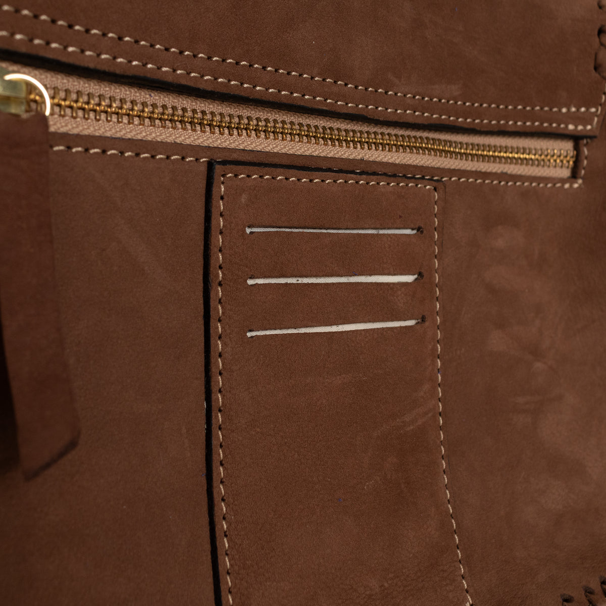 Urban Ranch Signature Bag Brown Suede