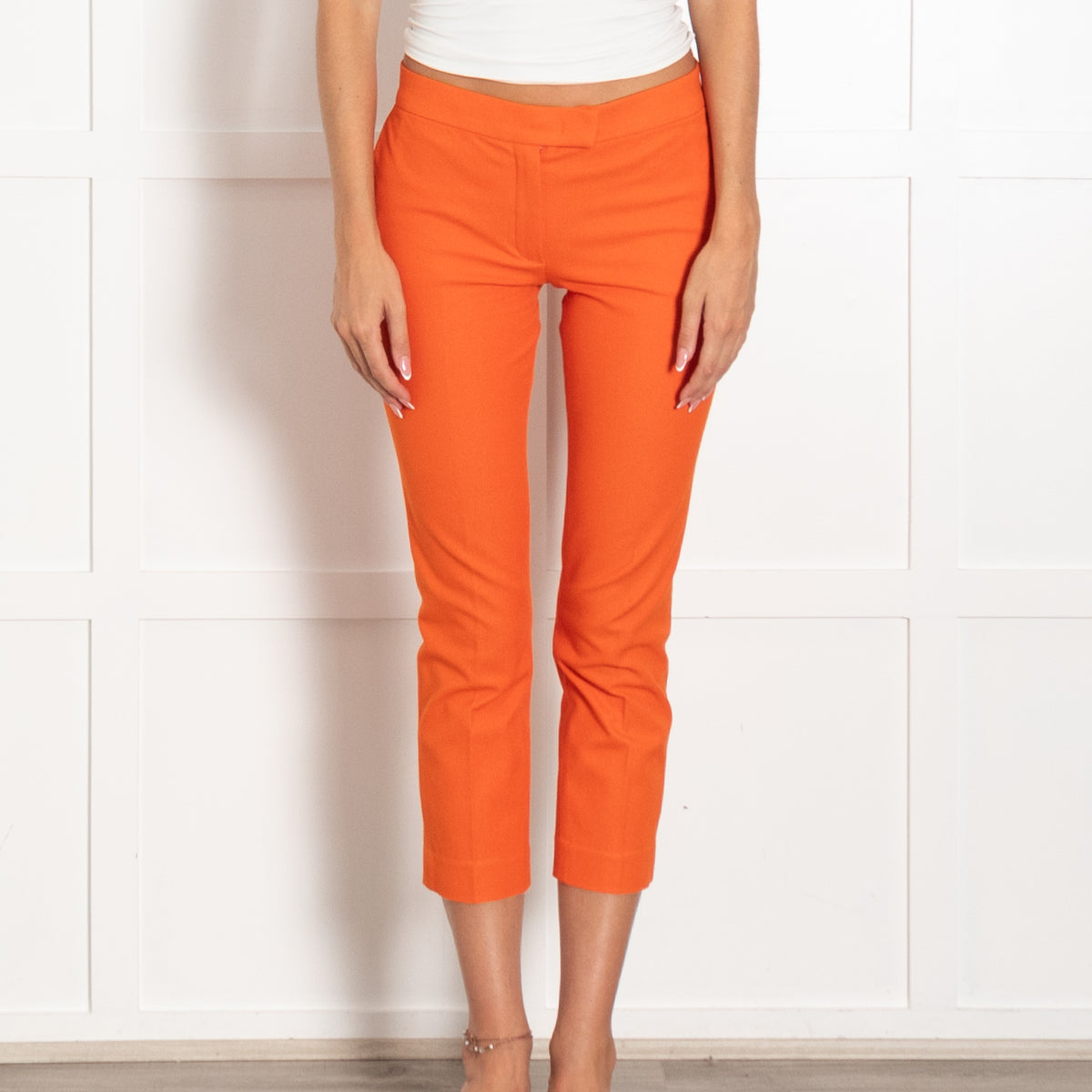 Joseph Orange Stretch Trousers