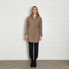 Brunello Cucinelli Oversized Brown Cotton Shirt