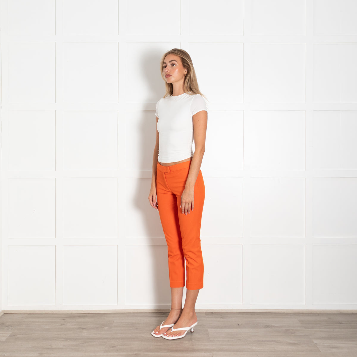 Joseph Orange Stretch Trousers