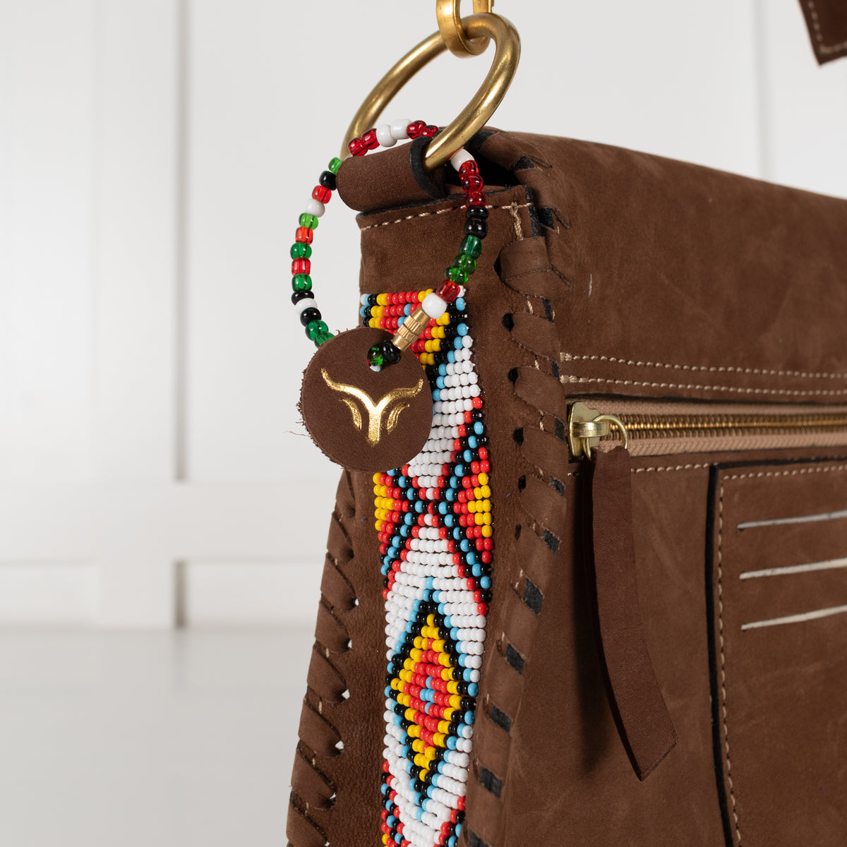 Urban Ranch Signature Bag Brown Suede