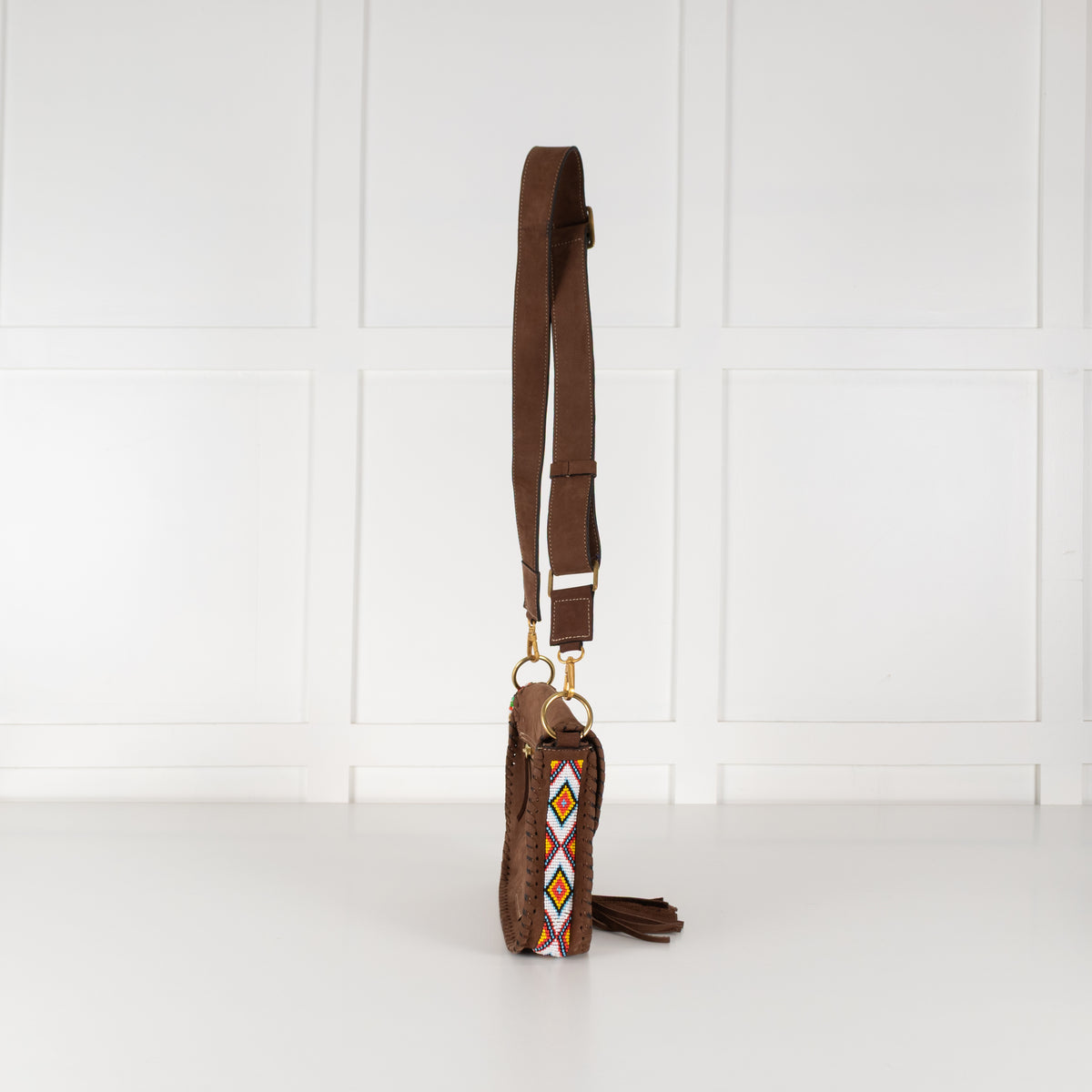 Urban Ranch Signature Bag Brown Suede