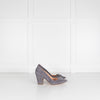 Rupert Sanderson Grey Suede Chunky Heel Shoes