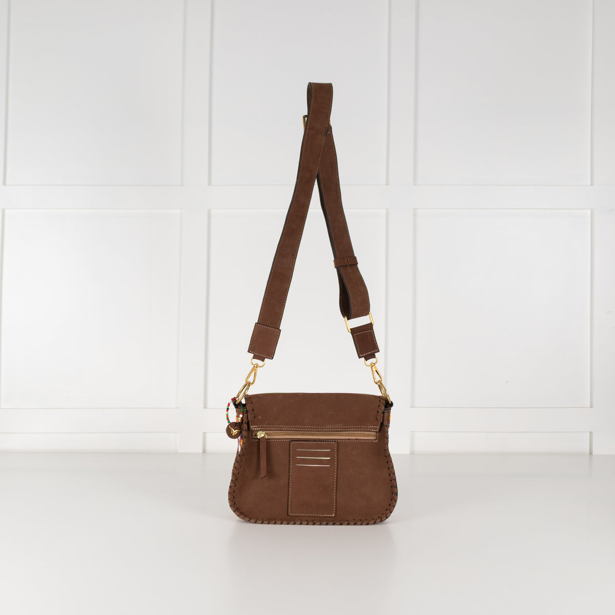 Urban Ranch Signature Bag Brown Suede