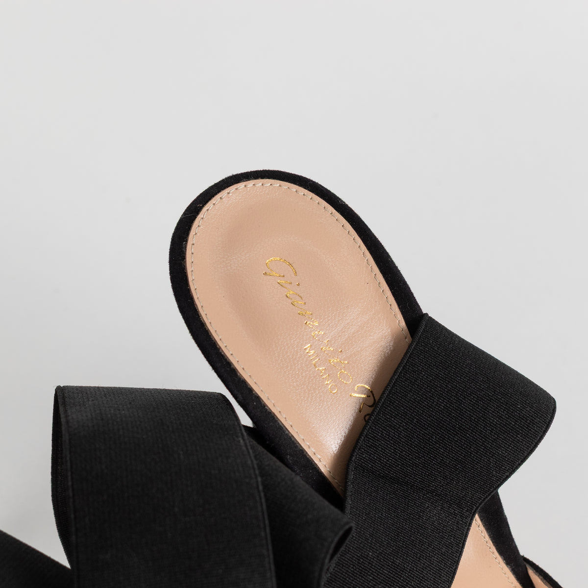 Gianvito Rossi Black Pointy Suede Heels