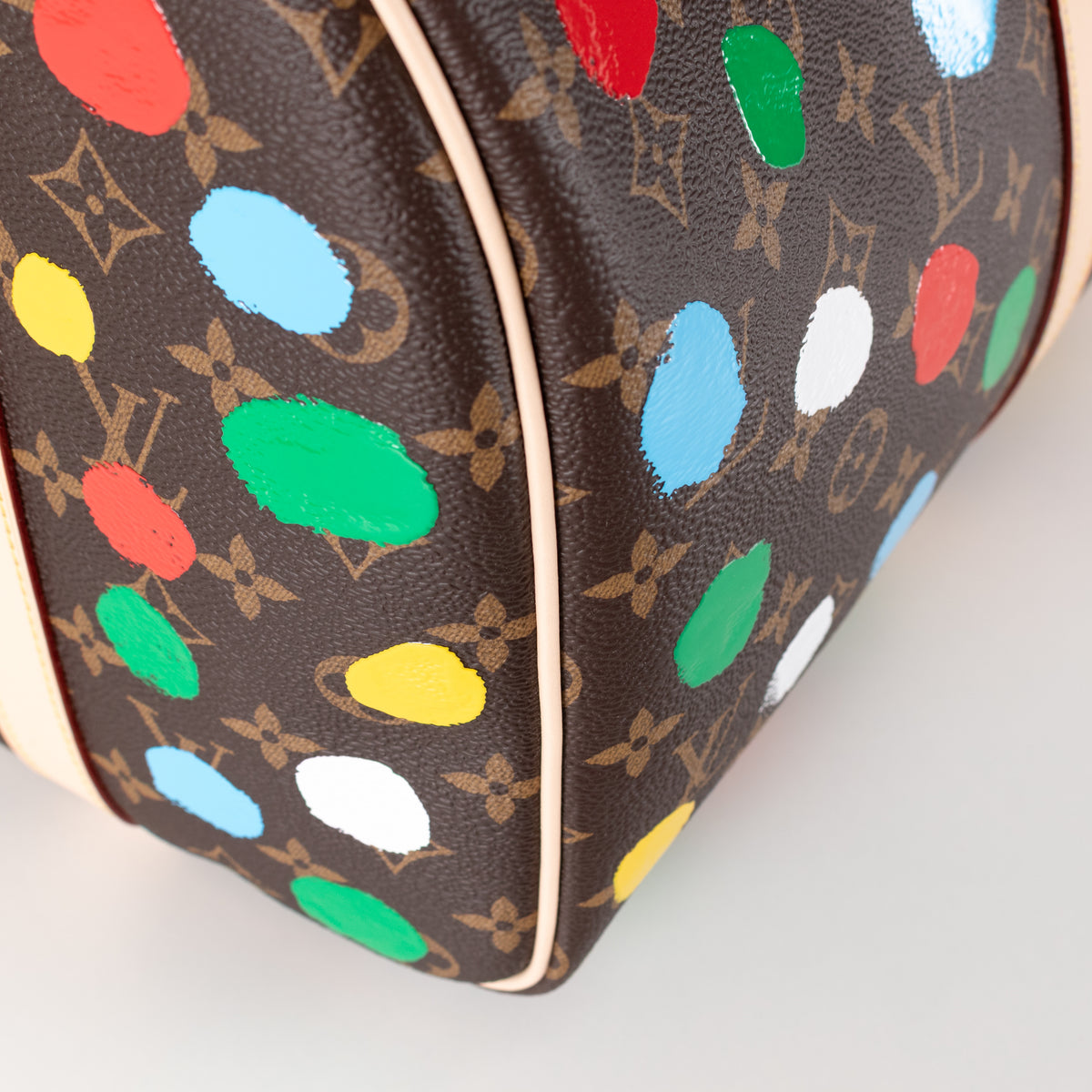 Louis Vuitton x Yayoi Kusama Dot Coated Canvas Keepall 40 with Bandouliere