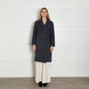 Sandro Blue Unlined Wool Coat