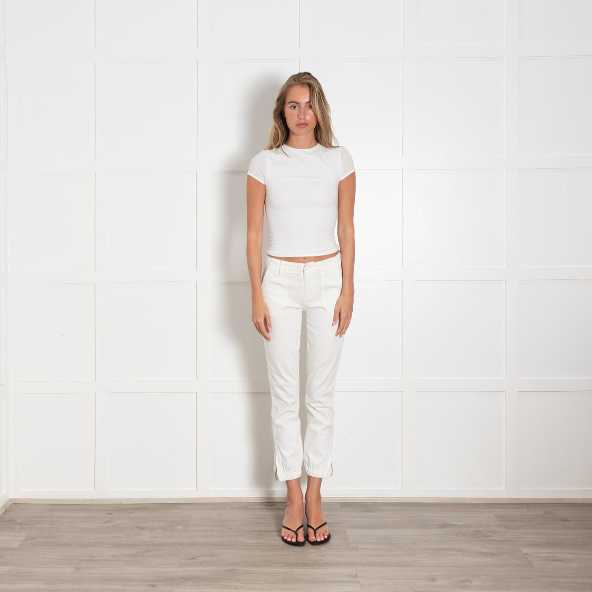 Paige White Mayslie Jogger Jeans