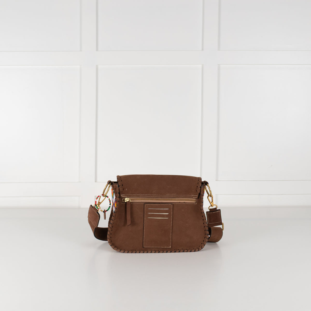 Urban Ranch Signature Bag Brown Suede