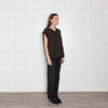 Vince Black & Brown Wool/Cashmere Mix Tank Top