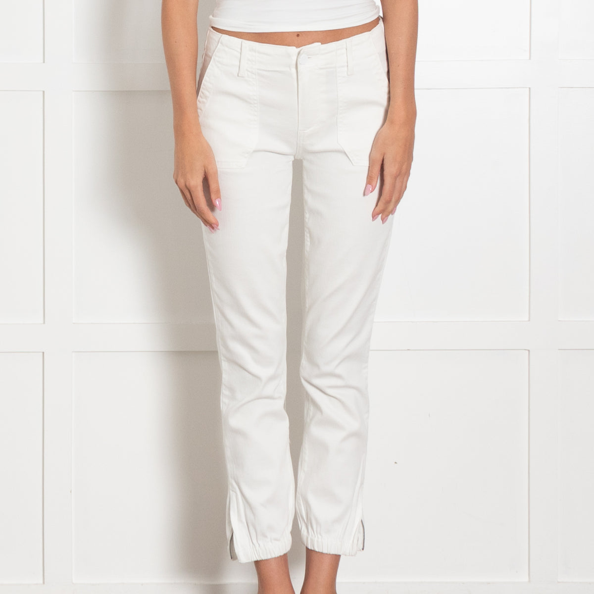 Paige White Mayslie Jogger Jeans