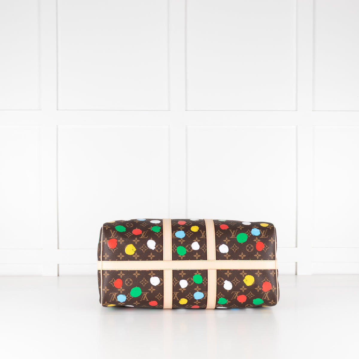 Louis Vuitton x Yayoi Kusama Dot Coated Canvas Keepall 40 with Bandouliere