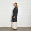 Sandro Blue Unlined Wool Coat