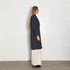 Sandro Blue Unlined Wool Coat
