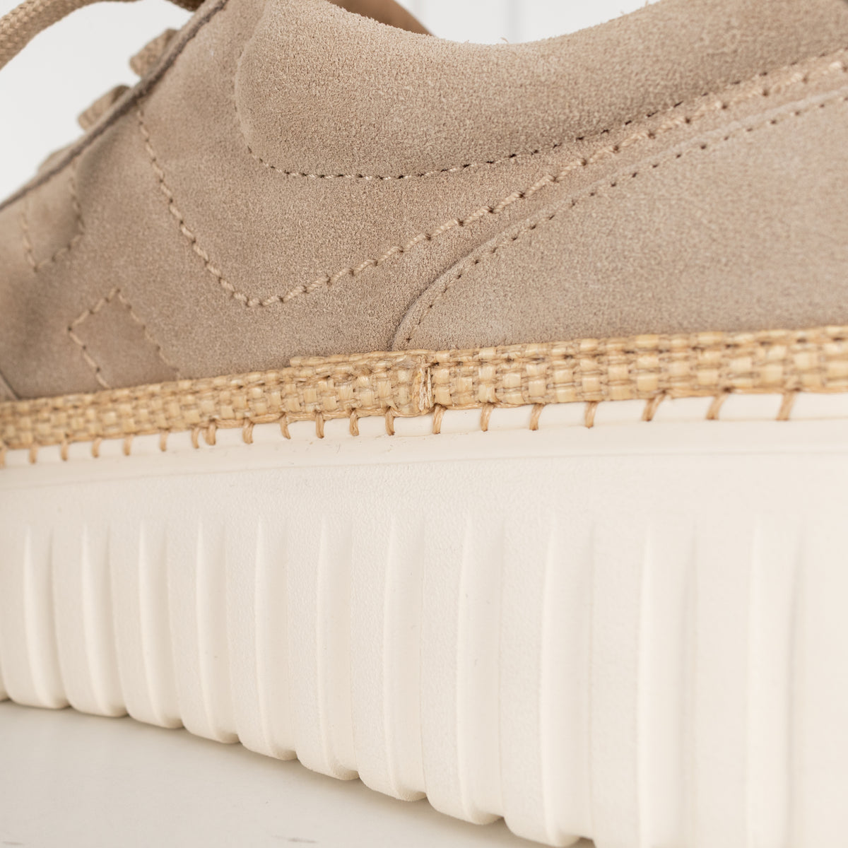 Hogan H- Stripes Basket trim Suede Trainers