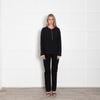 Stella McCartney Black Long Sleeve Zip Front Top