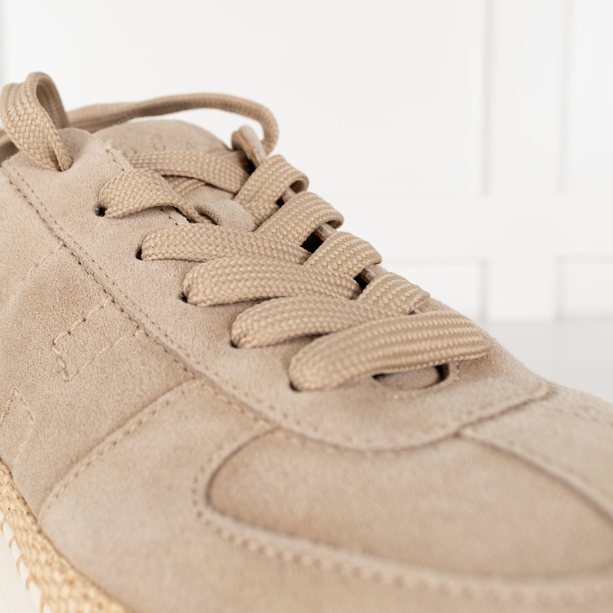 Hogan H- Stripes Basket trim Suede Trainers
