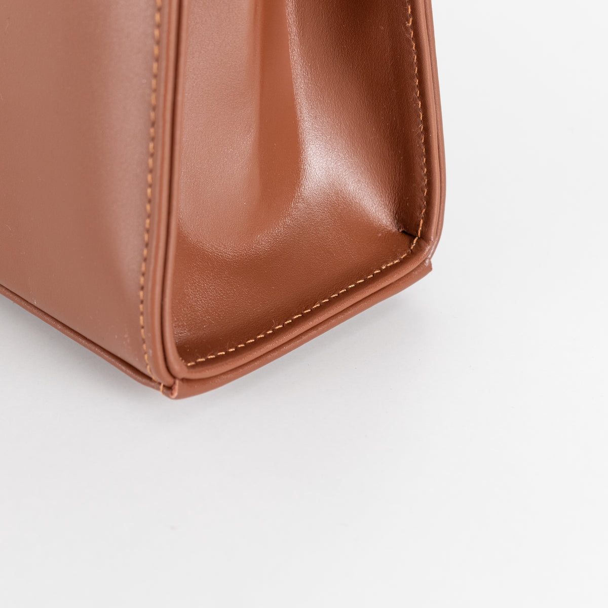 Launer London Brown Traviata Top Handle Handbag