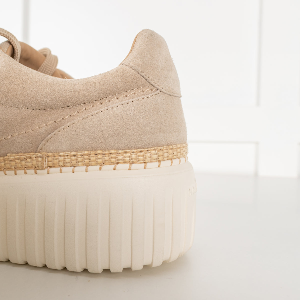 Hogan H- Stripes Basket trim Suede Trainers
