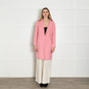 Sandro Pink Unlined Wool Mix Coat