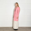 Sandro Pink Unlined Wool Mix Coat