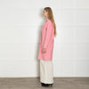 Sandro Pink Unlined Wool Mix Coat
