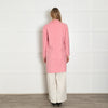 Sandro Pink Unlined Wool Mix Coat