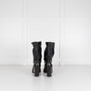 Prada Black Leather High Ankle Boots