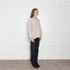 Le Tricot Perugia Beige Wool/Silk/Cashmere Mix Jumper
