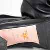 Prada Black Leather High Ankle Boots