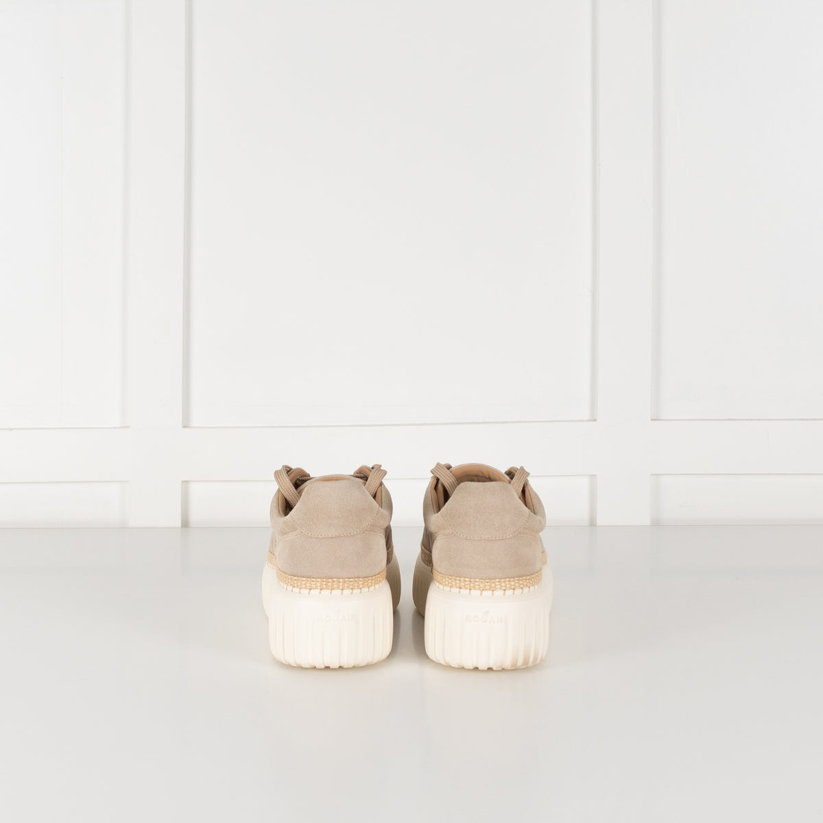 Hogan H- Stripes Basket trim Suede Trainers