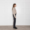 Doen Beige Cable Knit Patterned Jumper
