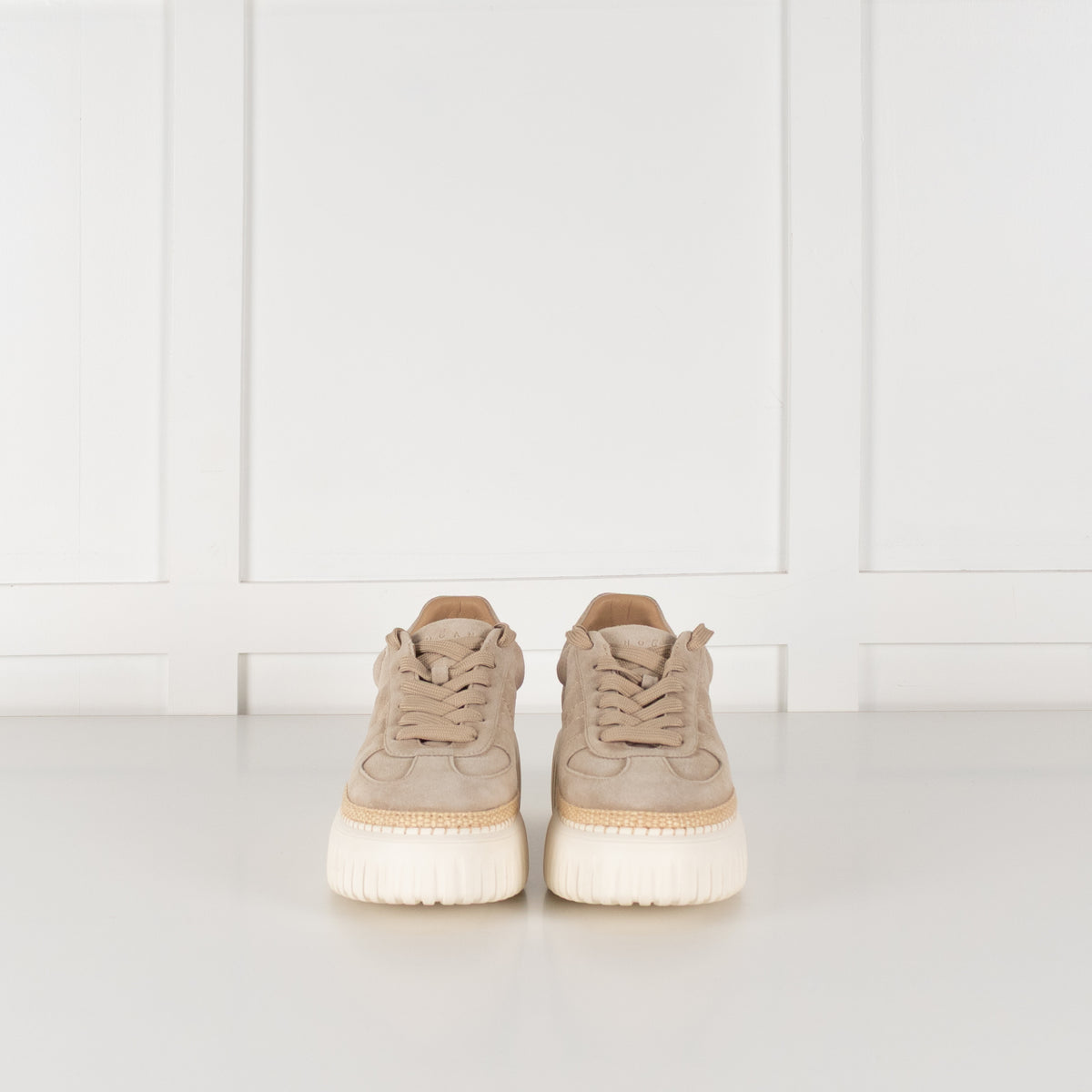 Hogan H- Stripes Basket trim Suede Trainers