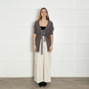 Brunello Cucinelli Taupe Cashmere Gilet with Belt