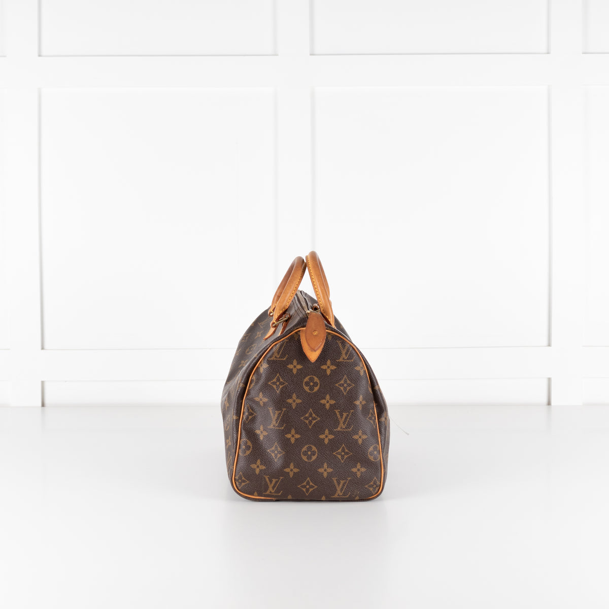 Louis Vuitton Brown Coated Canvas Monogram Speedy 30