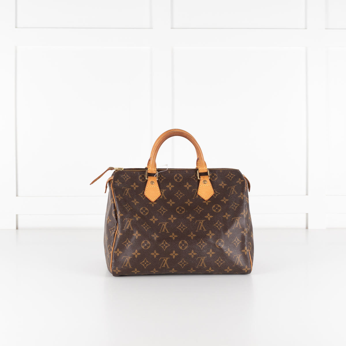 Louis Vuitton Brown Coated Canvas Monogram Speedy 30
