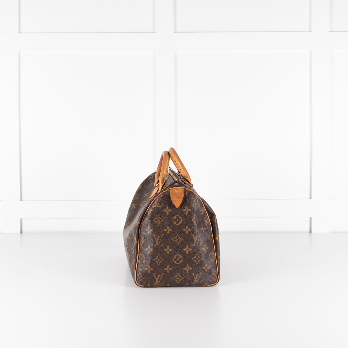 Louis Vuitton Brown Coated Canvas Monogram Speedy 30