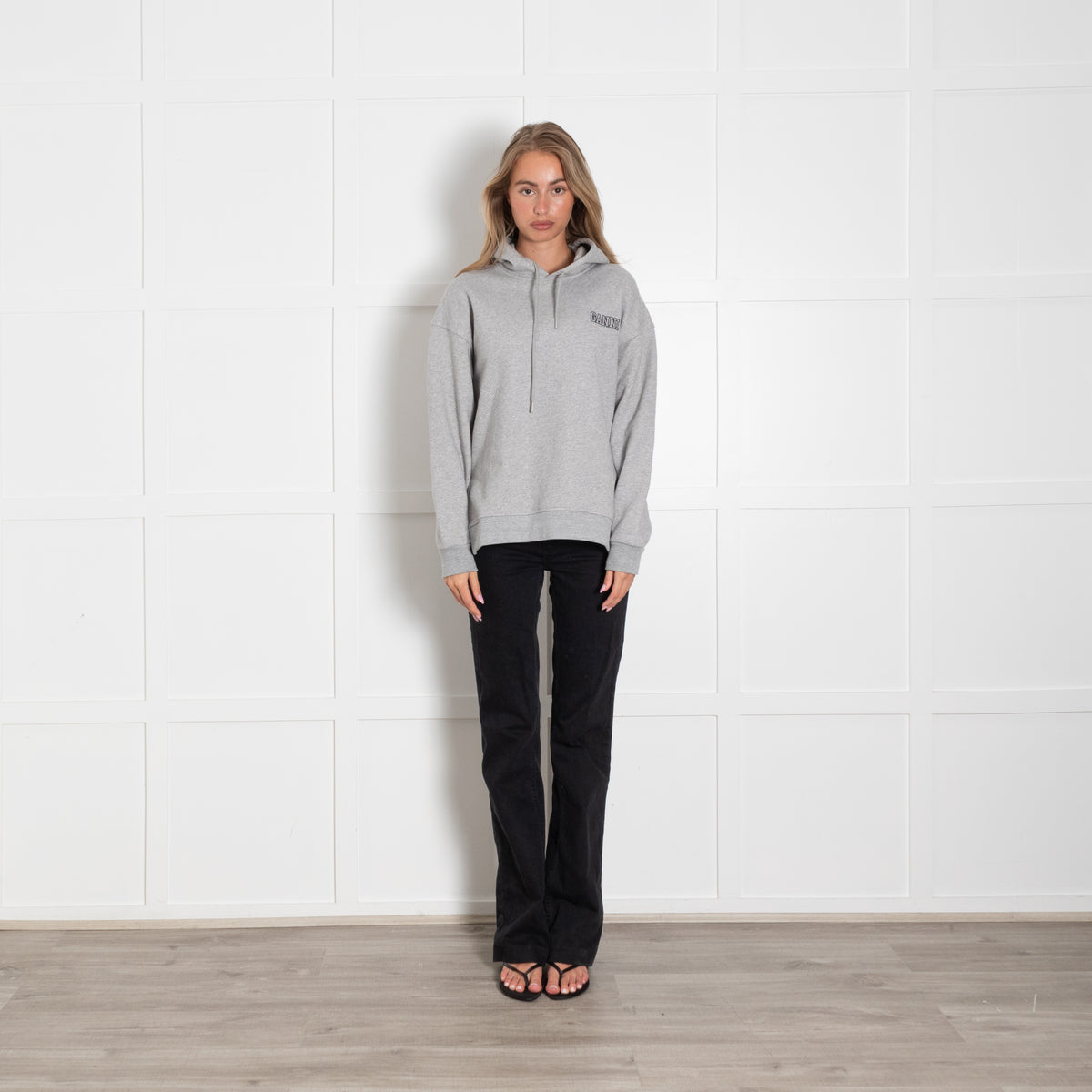 GANNI-Oversized Hoodie Paloma Melange