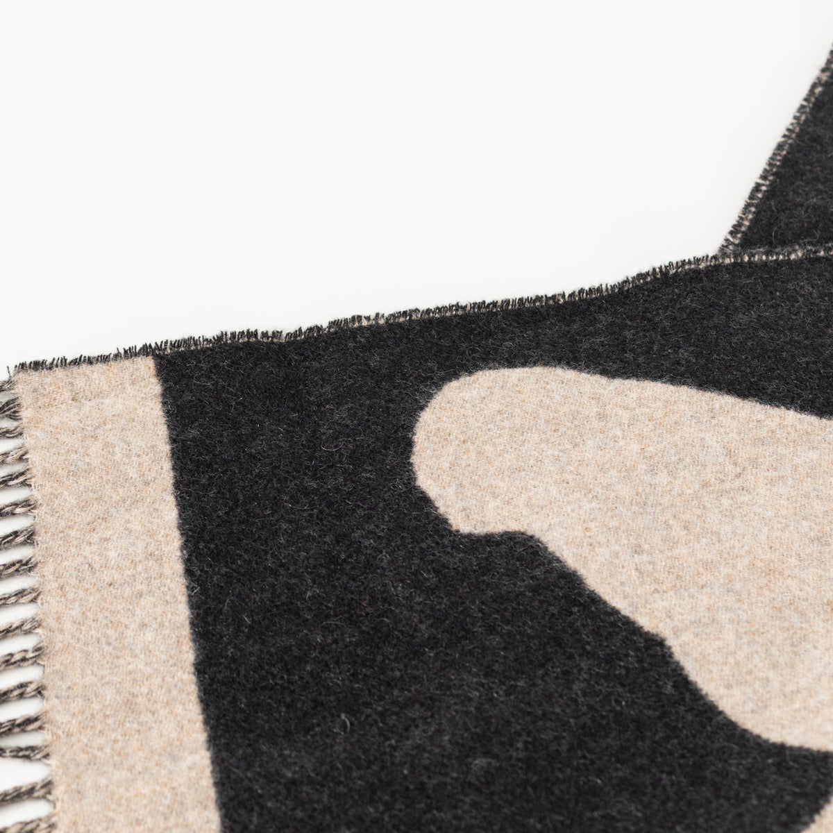 Hermes Beige Black Casaque Love Story Scarf