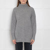 360 Grey Cashmere Jumper With Front Pockets
