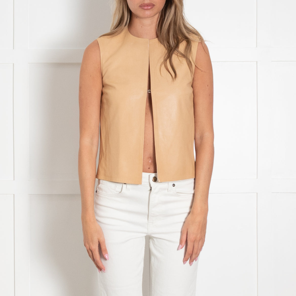 Joseph Camel Leather Vest