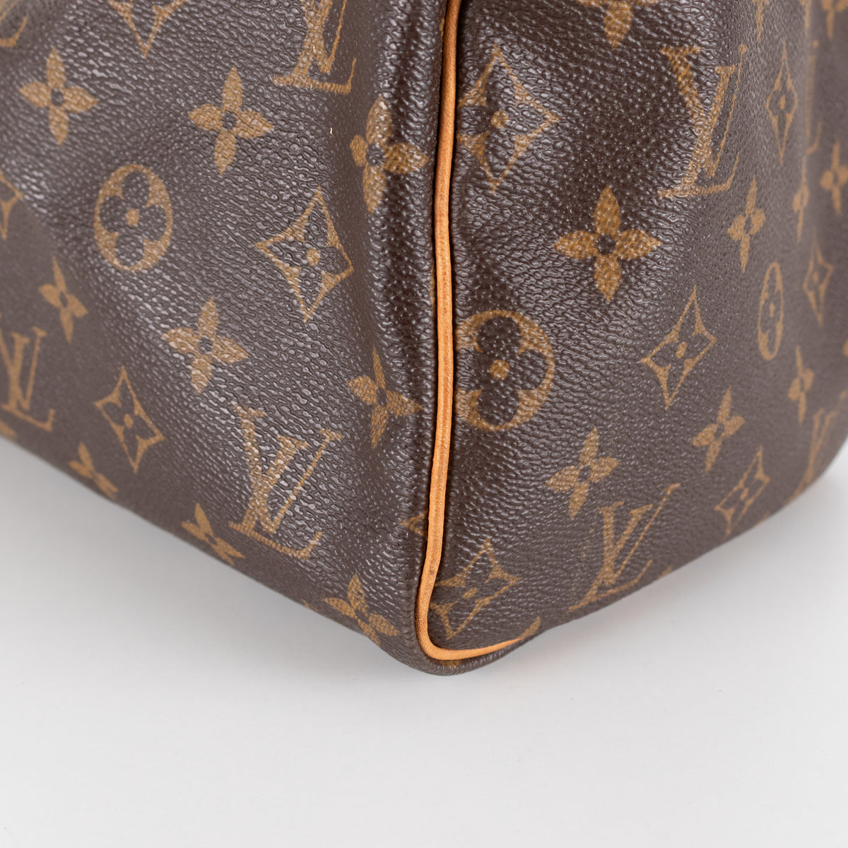 Louis Vuitton Brown Coated Canvas Monogram Speedy 30