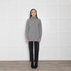 360 Grey Cashmere Jumper With Front Pockets
