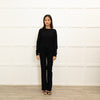 The Row Black Fine Cashmere Sweater