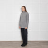 360 Grey Cashmere Jumper With Front Pockets