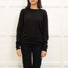 The Row Black Fine Cashmere Sweater