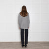 360 Grey Cashmere Jumper With Front Pockets
