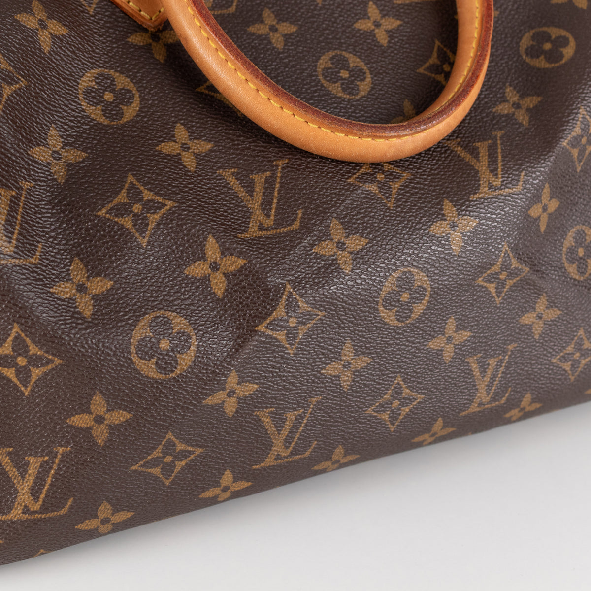 Louis Vuitton Brown Coated Canvas Monogram Speedy 30