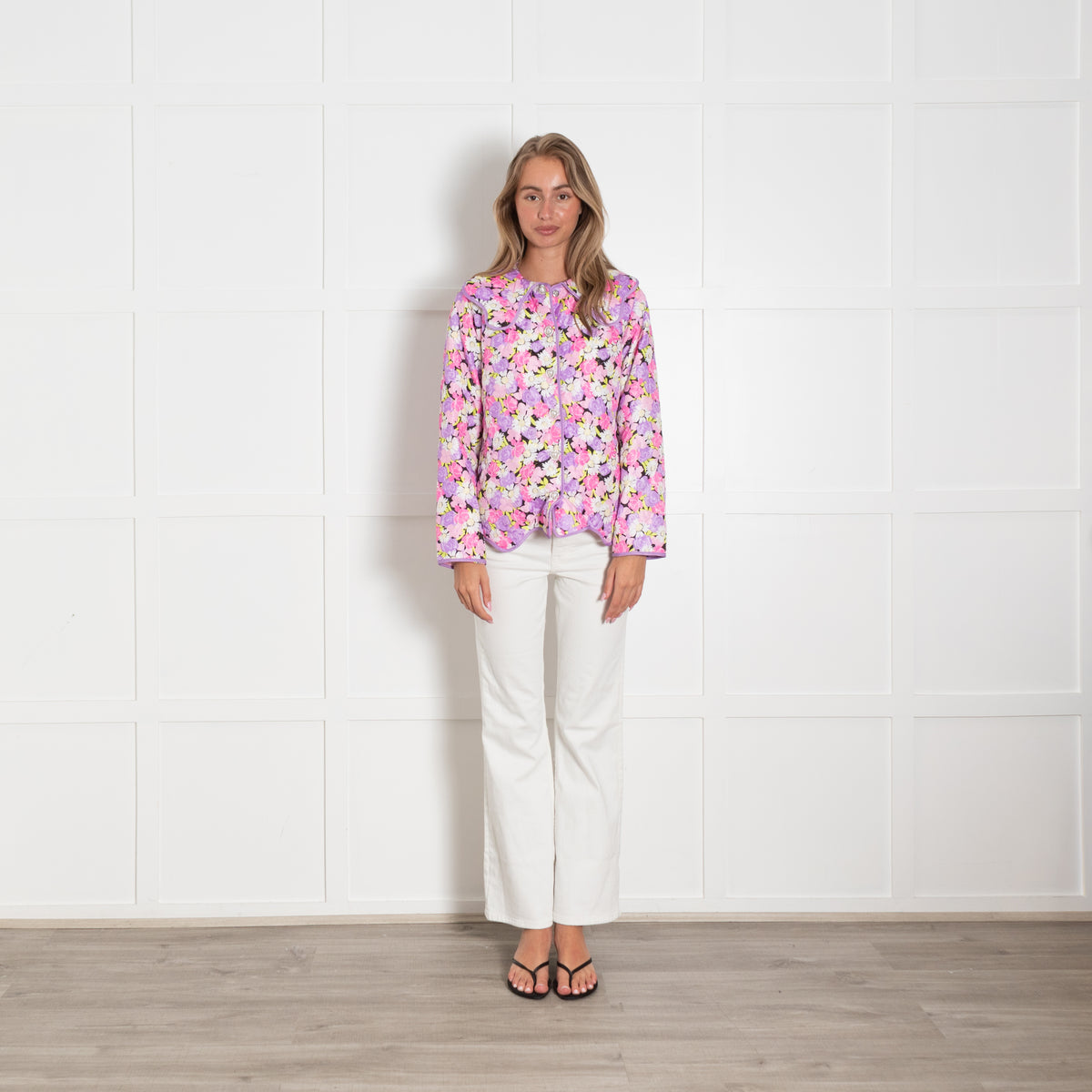 Cras Jadecras Daisy Floral Quilted Jacket